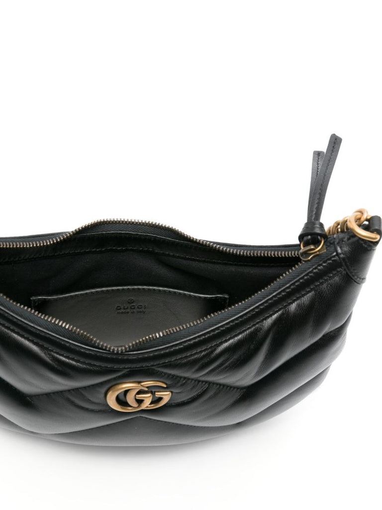 Black Small Marmont Leather Shoulder Bag
