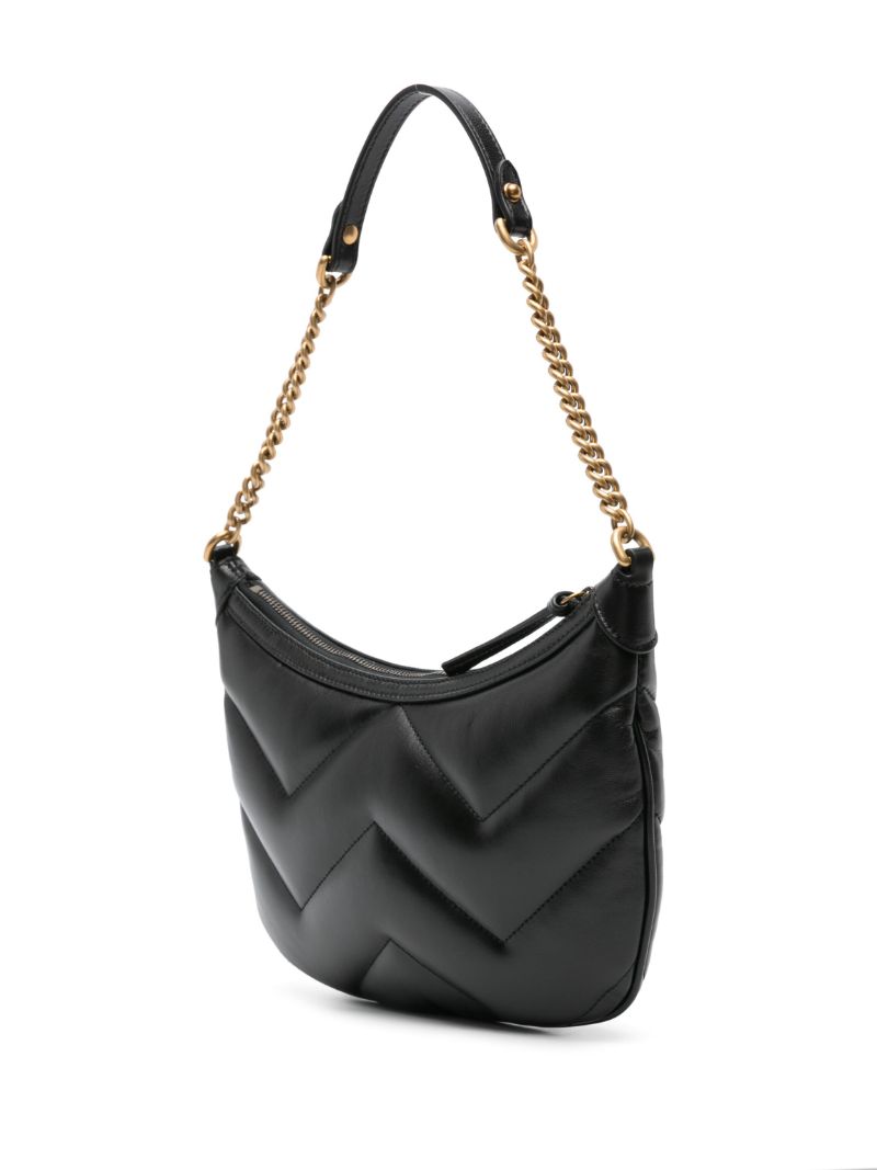 Black Small Marmont Leather Shoulder Bag