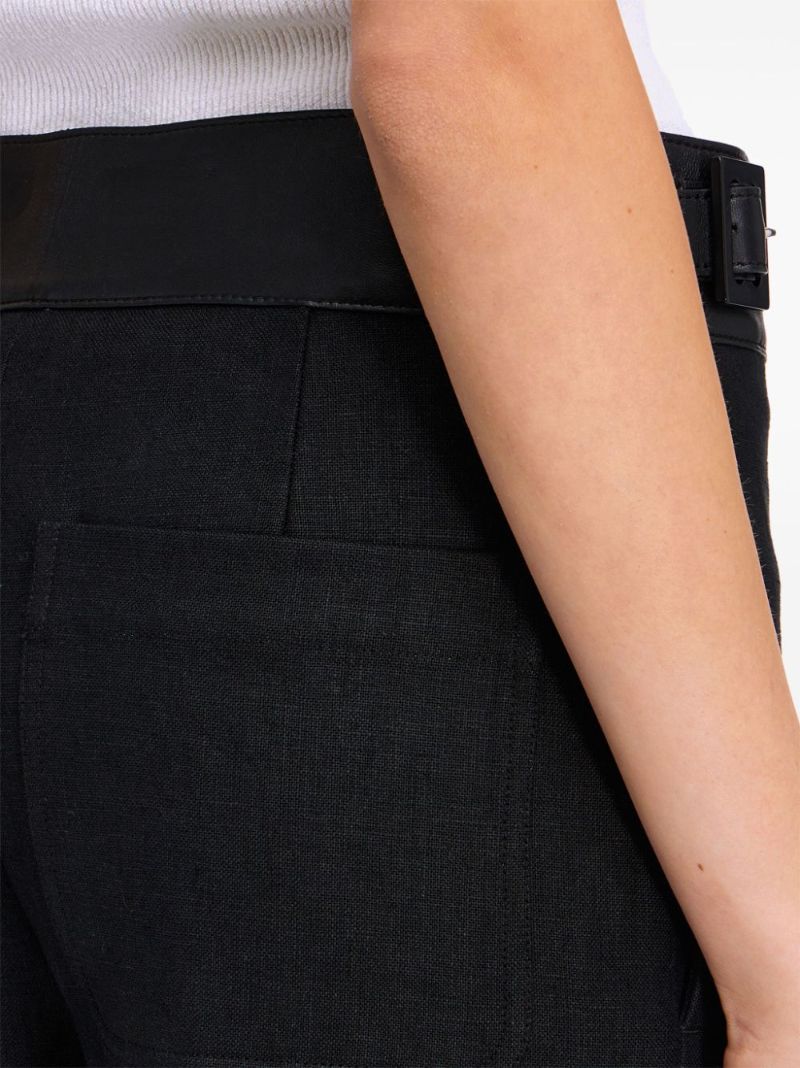 Black Straight-leg Tailored Trousers