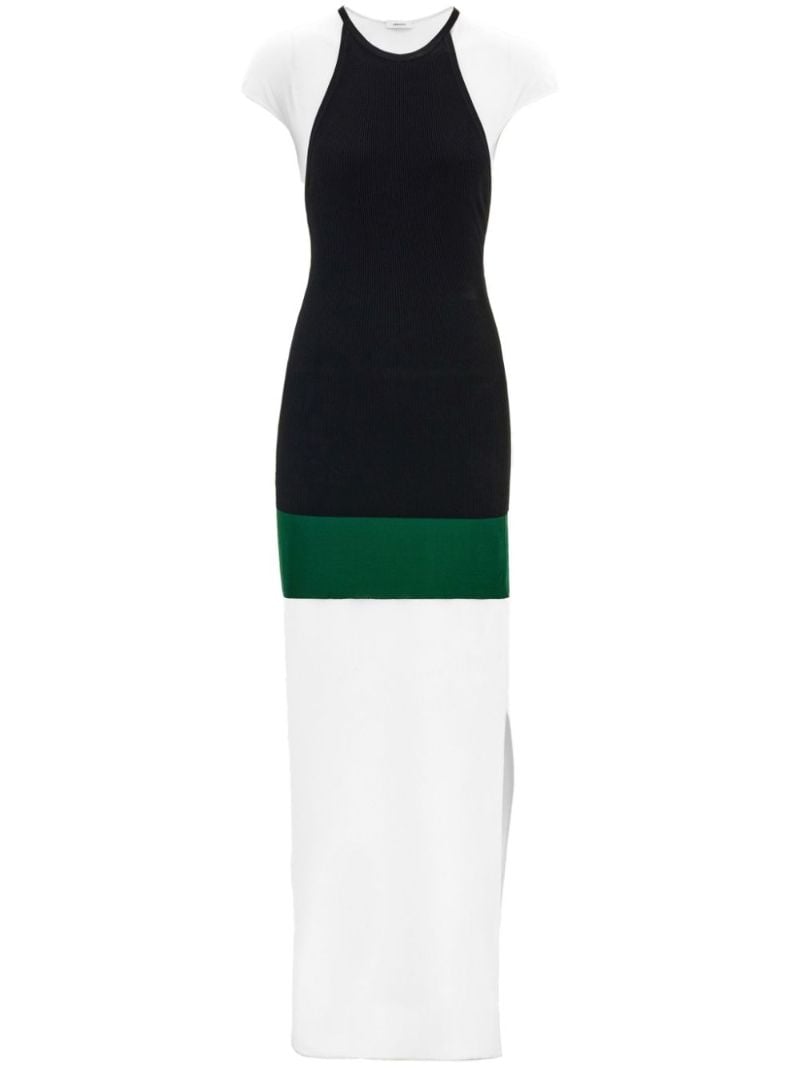 White Layered Midi Dress