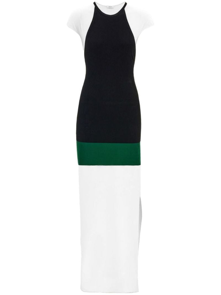 White Layered Midi Dress