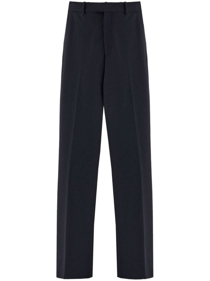 Black Straight-leg Tailored Trousers