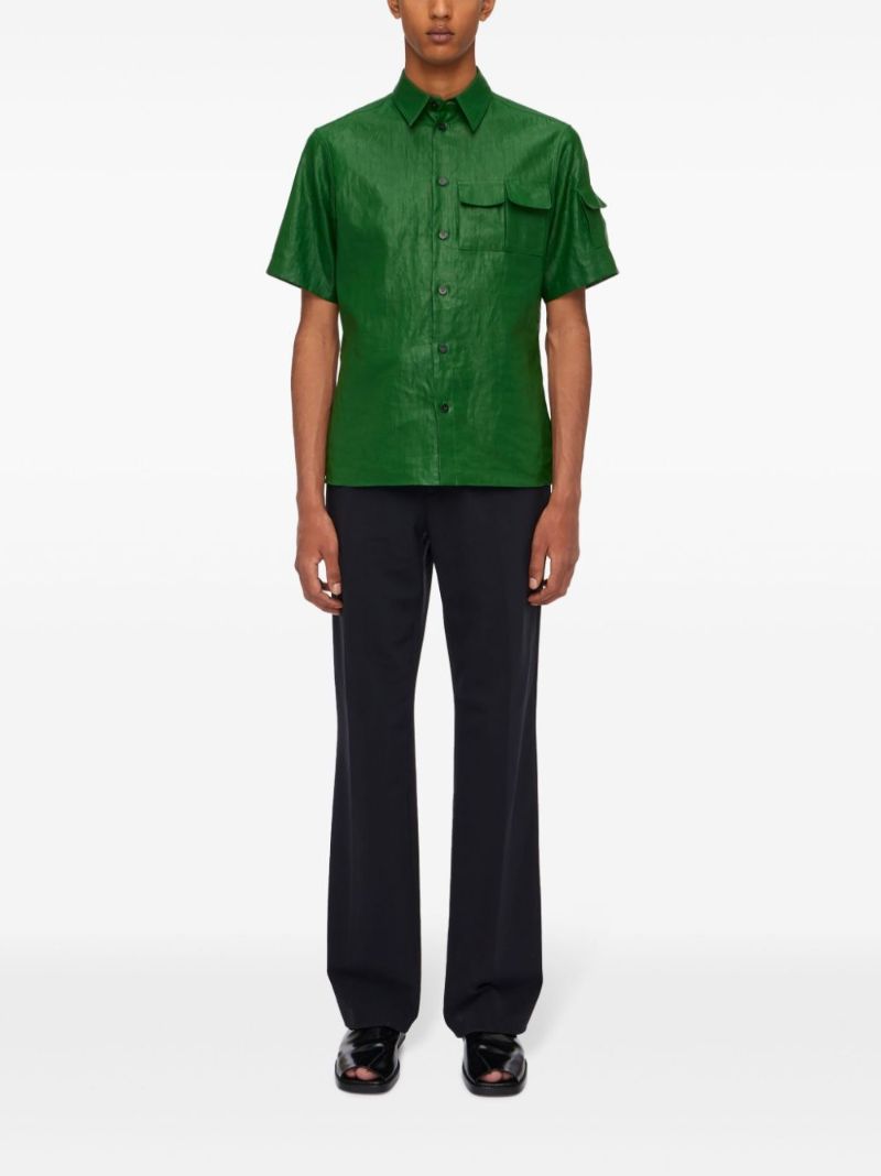 Black Straight-leg Tailored Trousers