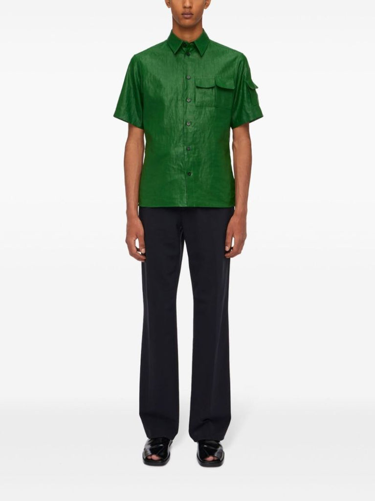 Black Straight-leg Tailored Trousers