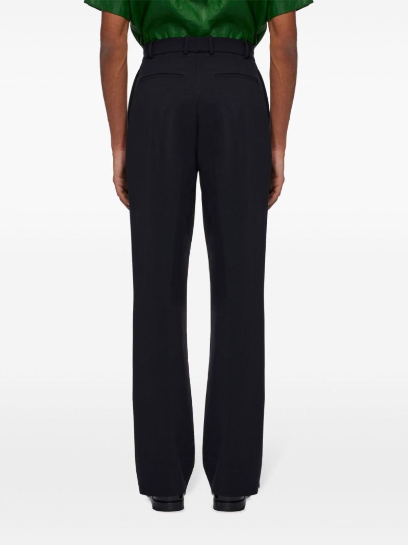 Black Straight-leg Tailored Trousers