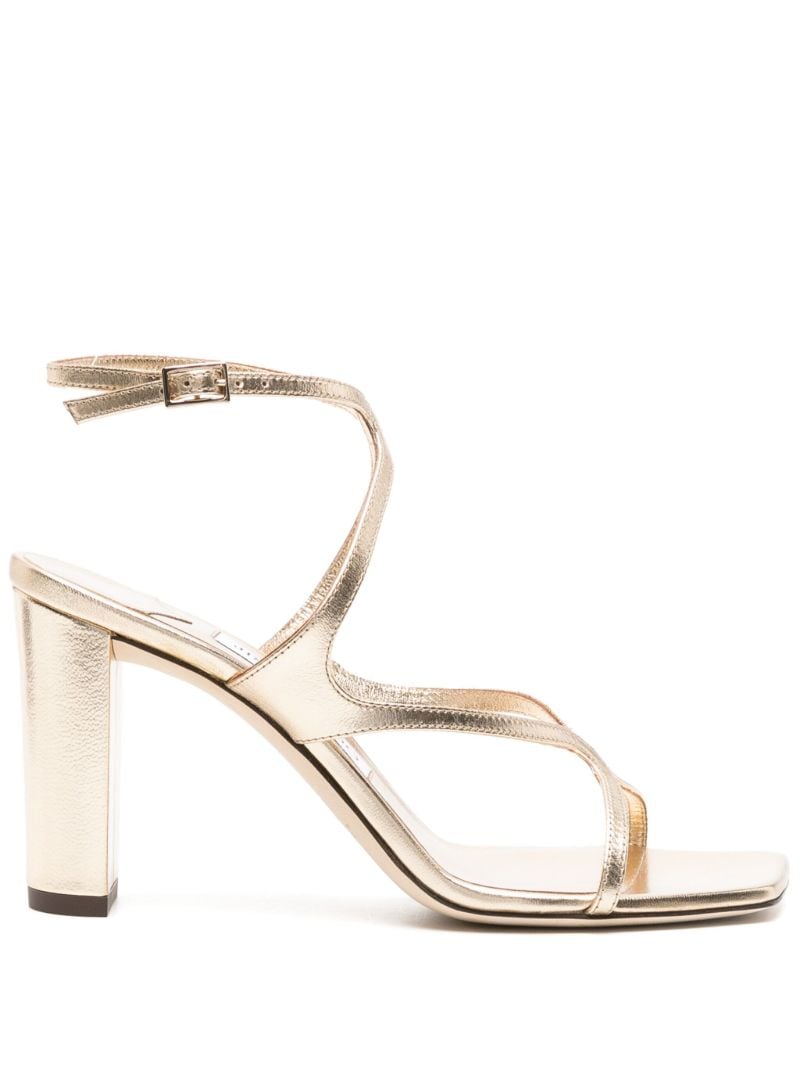Gold Azie 85mm Leather Sandals