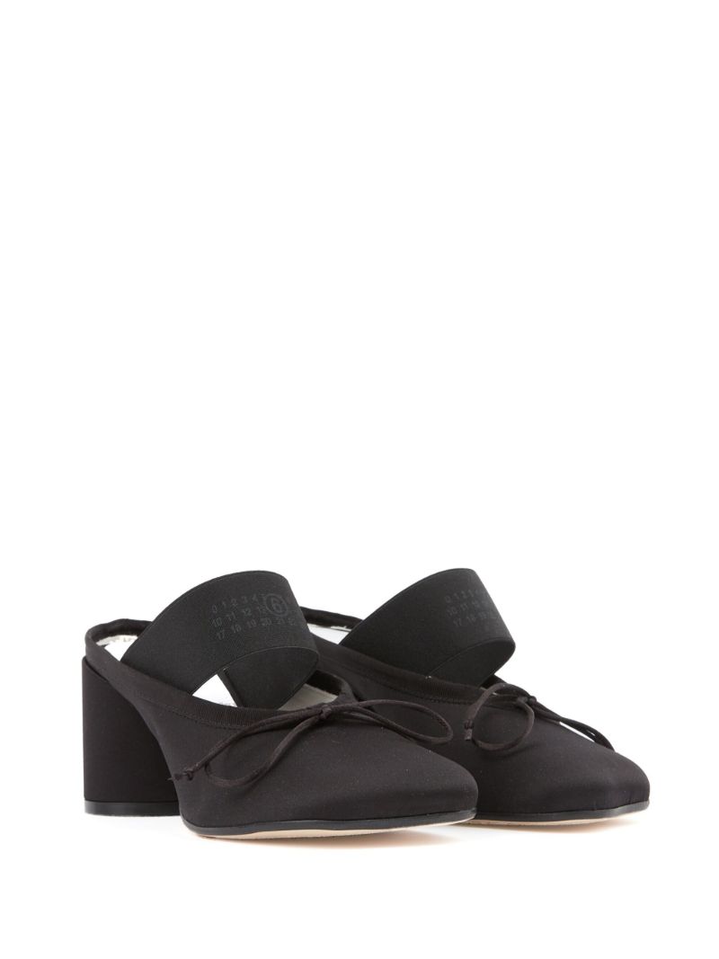 Black Ballet-style Suede Mules