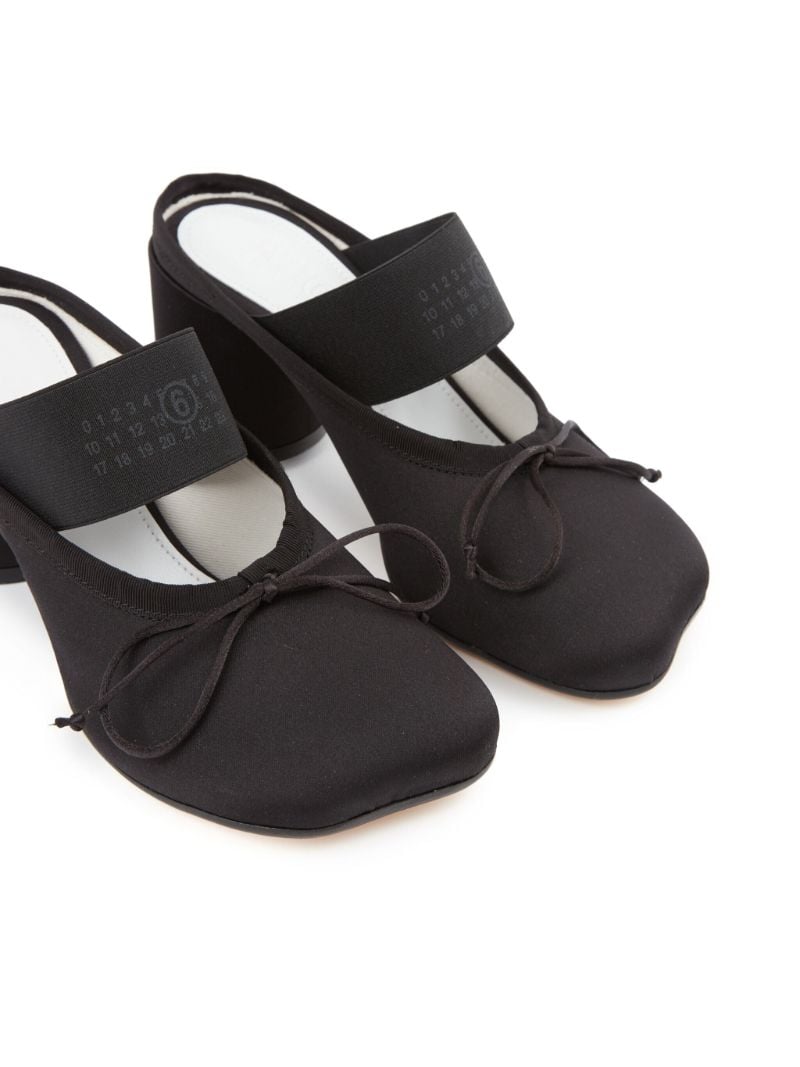 Black Ballet-style Suede Mules