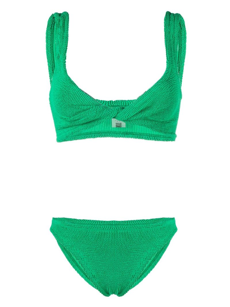 Green Juno Crinkled Bikini