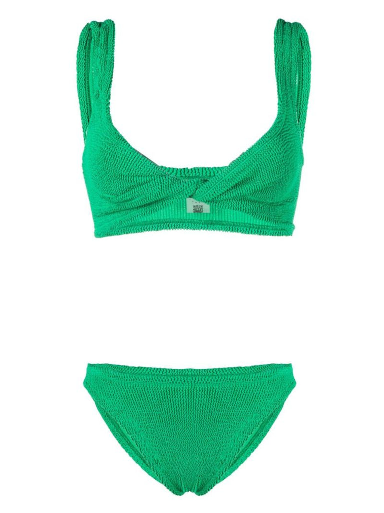 Green Juno Crinkled Bikini