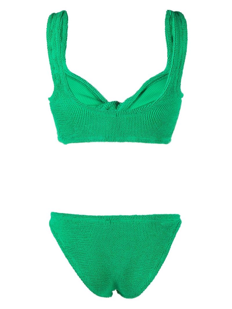 Green Juno Crinkled Bikini
