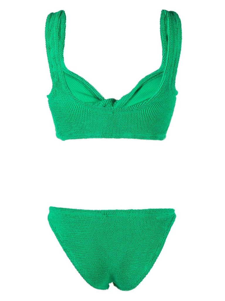 Green Juno Crinkled Bikini