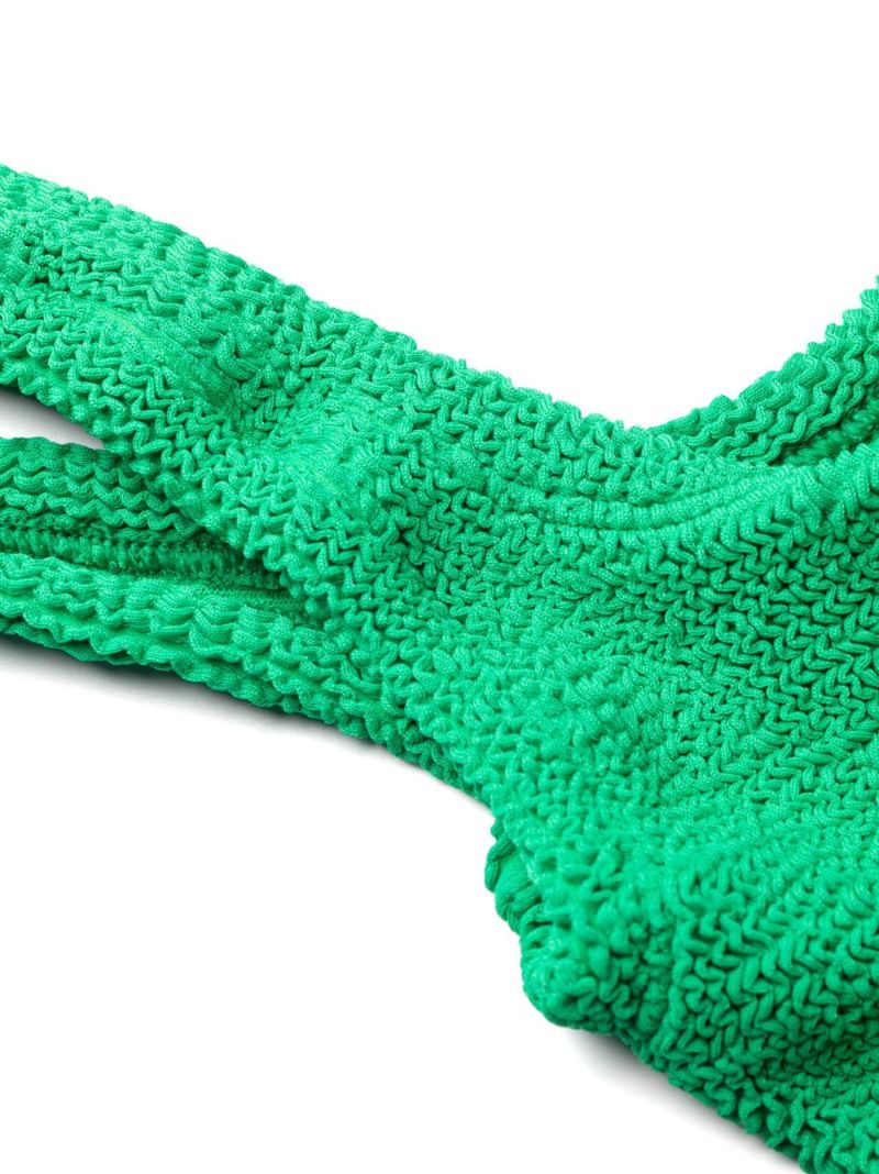Green Juno Crinkled Bikini