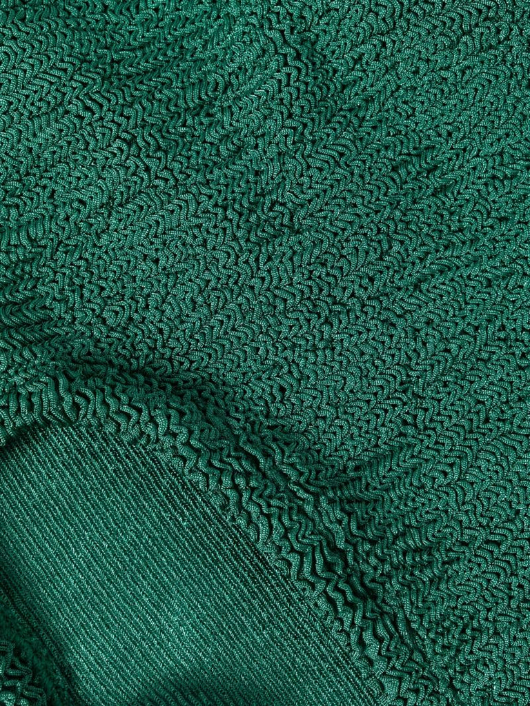 Crinkled Square-neck Swimsuit