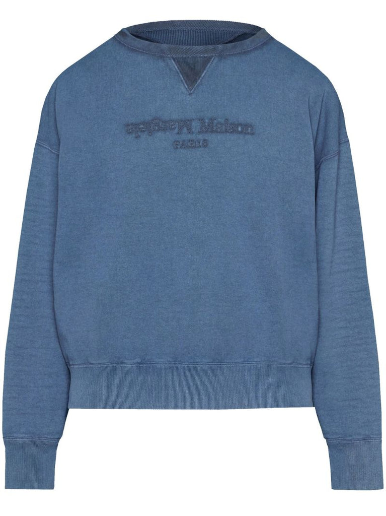 Blue Reverse Cotton Sweatshirt