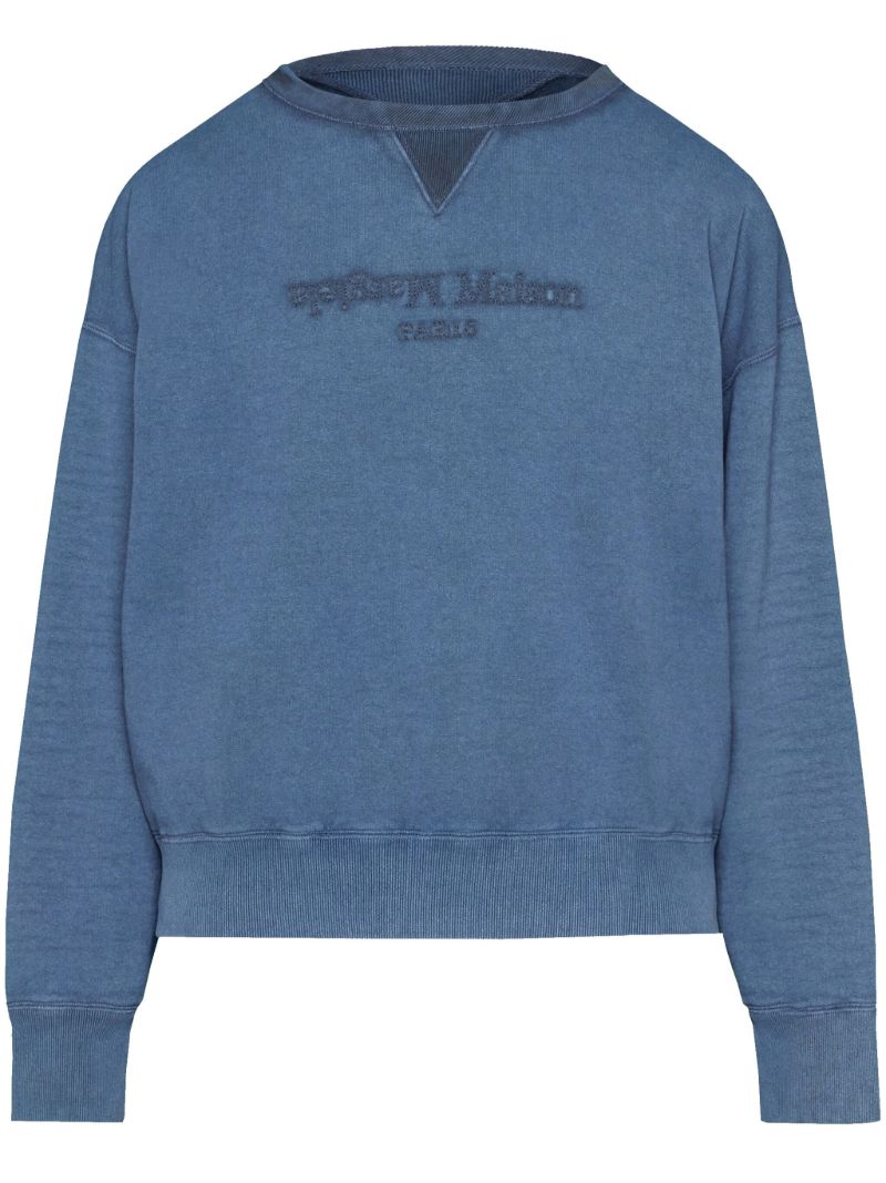 Blue Reverse Cotton Sweatshirt