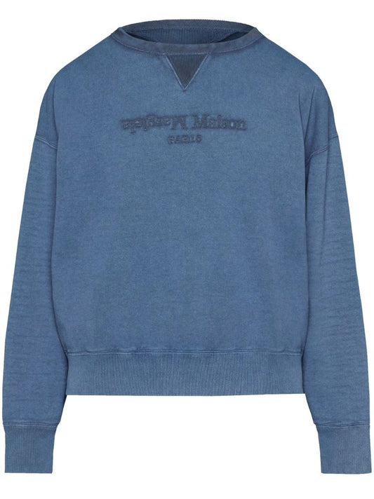 Blue Reverse Cotton Sweatshirt