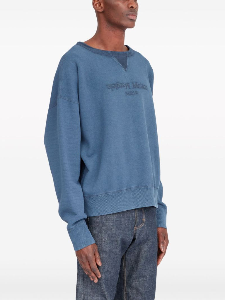 Blue Reverse Cotton Sweatshirt