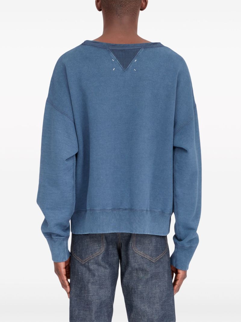 Blue Reverse Cotton Sweatshirt