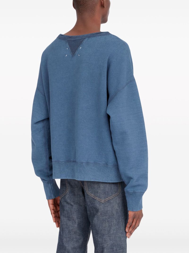 Blue Reverse Cotton Sweatshirt