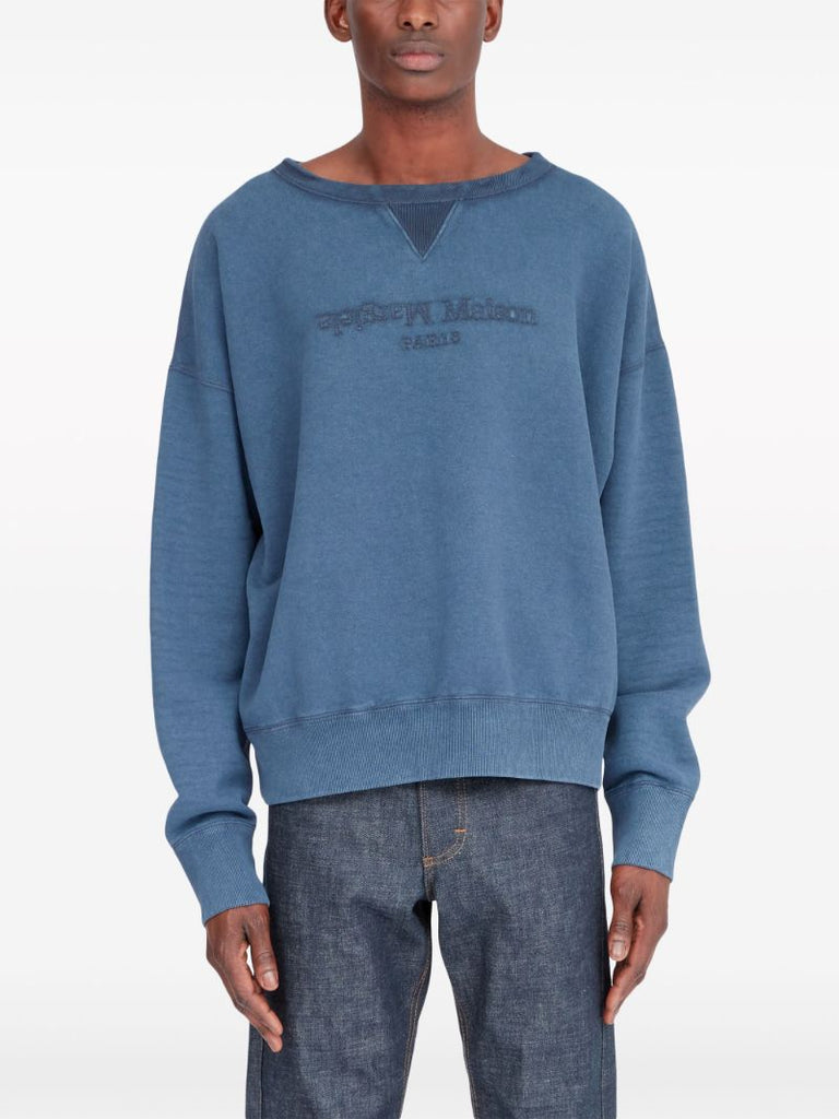 Blue Reverse Cotton Sweatshirt