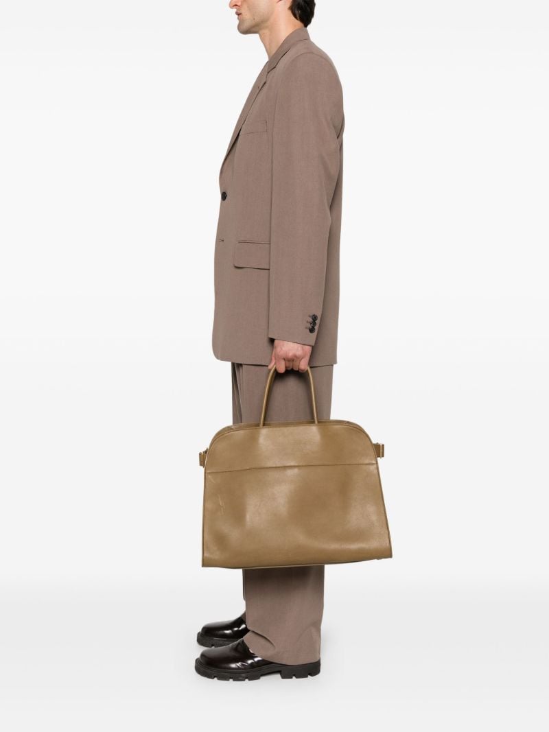 Green Margaux 17 Leather Tote Bag