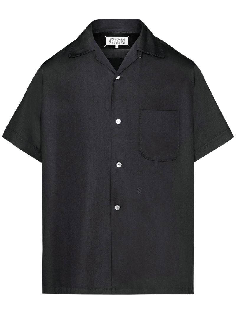 Black C-embroidery Shirt