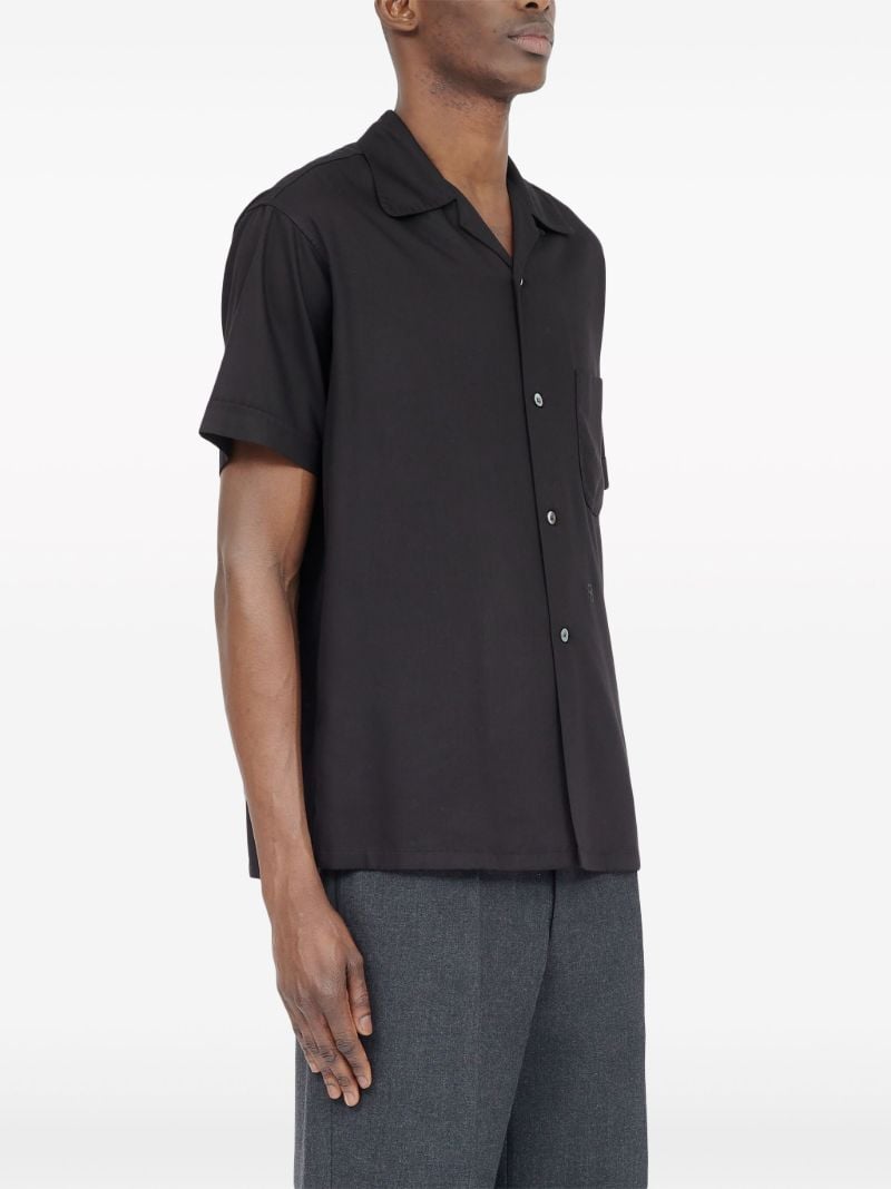 Black C-embroidery Shirt