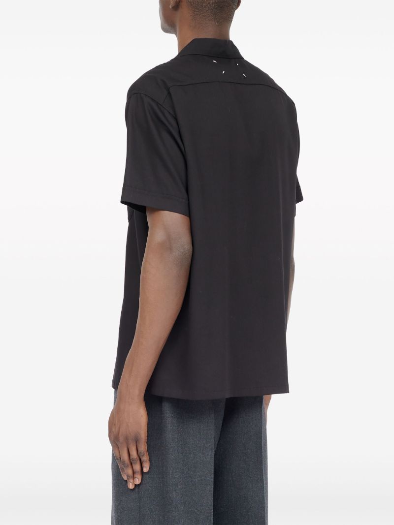 Black C-embroidery Shirt