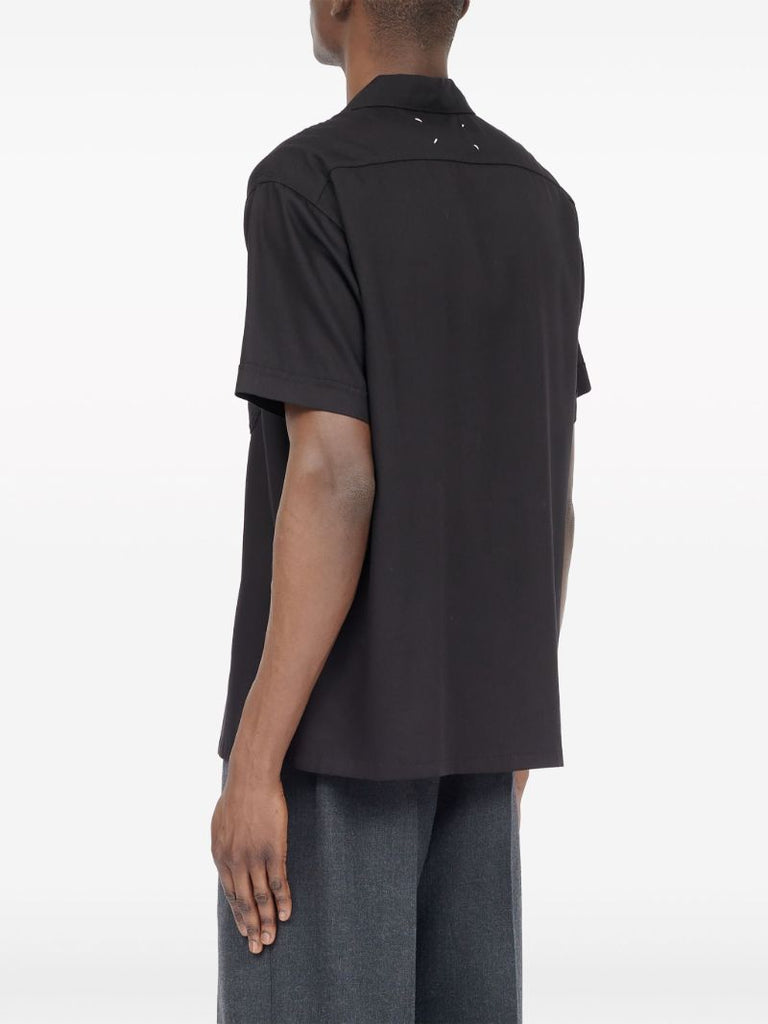 Black C-embroidery Shirt