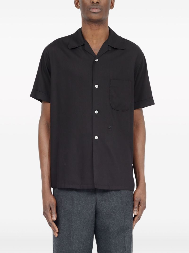 Black C-embroidery Shirt