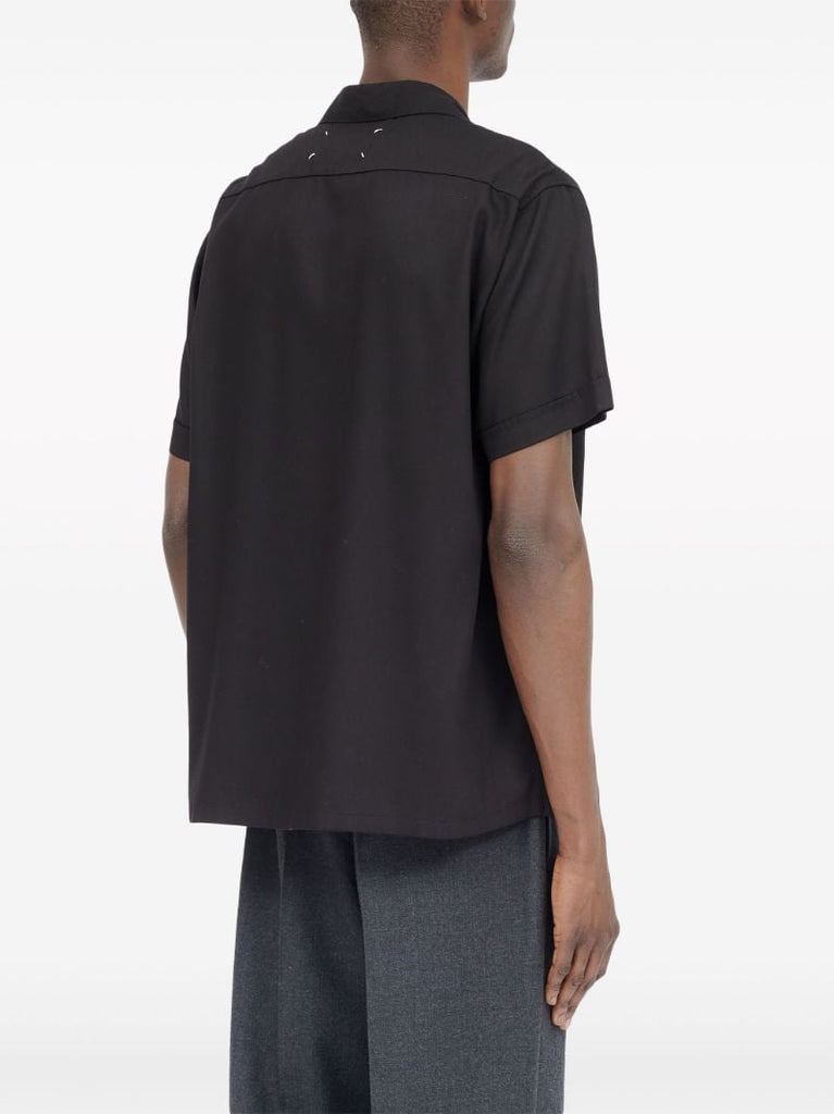 Black C-embroidery Shirt