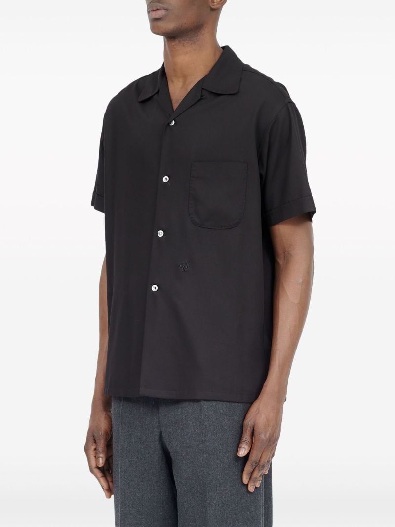 Black C-embroidery Shirt