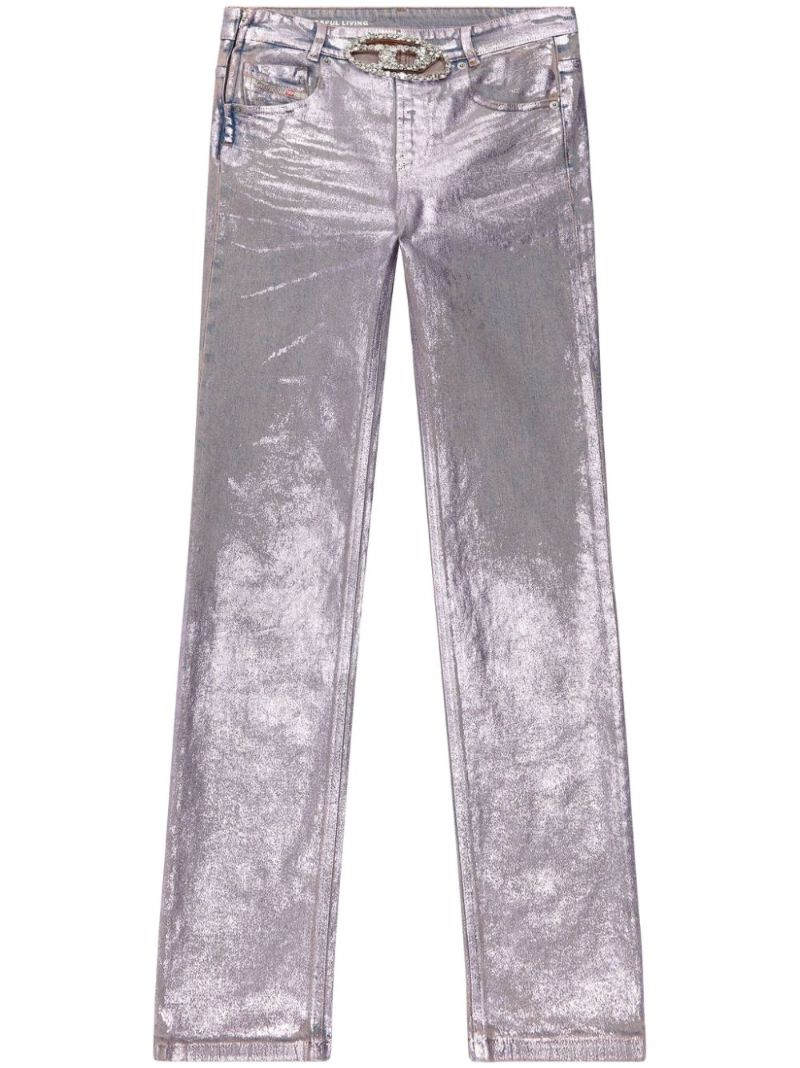 Silver 1989 D-mine Straight-leg Jeans
