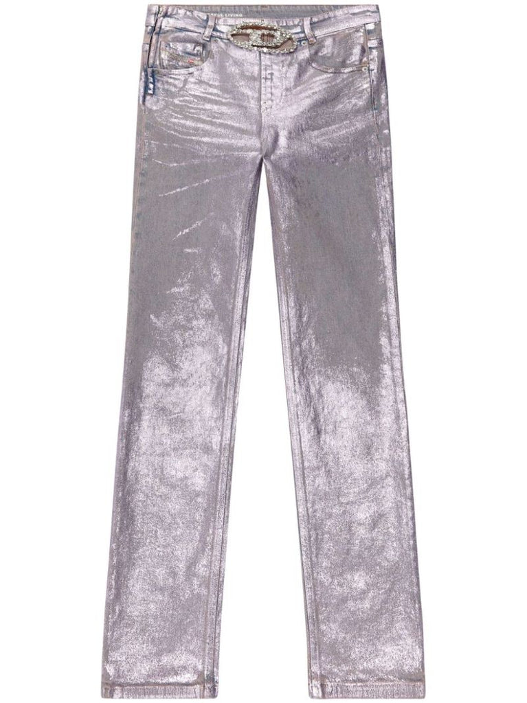 Silver 1989 D-mine Straight-leg Jeans