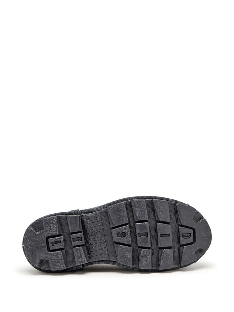 Black D-hammer Denim Mules