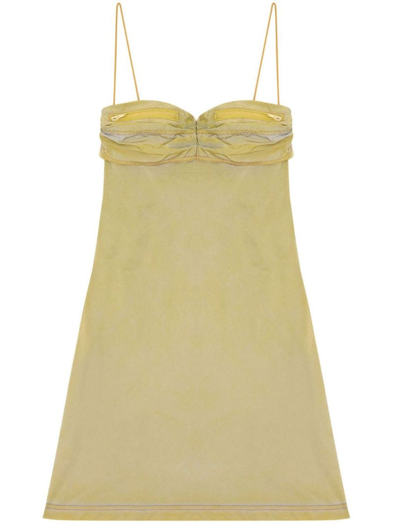 Green D-ouchy Sleeveless Mini Dress