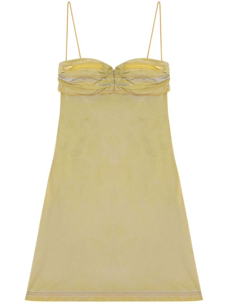 Green D-ouchy Sleeveless Mini Dress