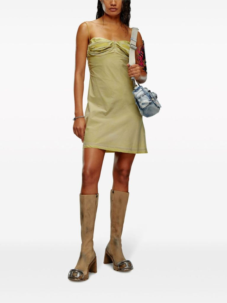Green D-ouchy Sleeveless Mini Dress