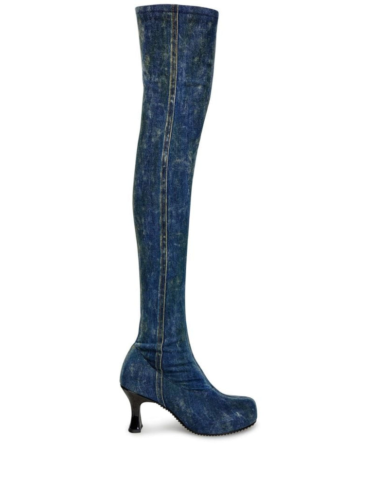 Blue D-woodstock 80 Denim Boots