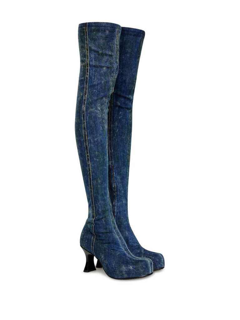 Blue D-woodstock 80 Denim Boots