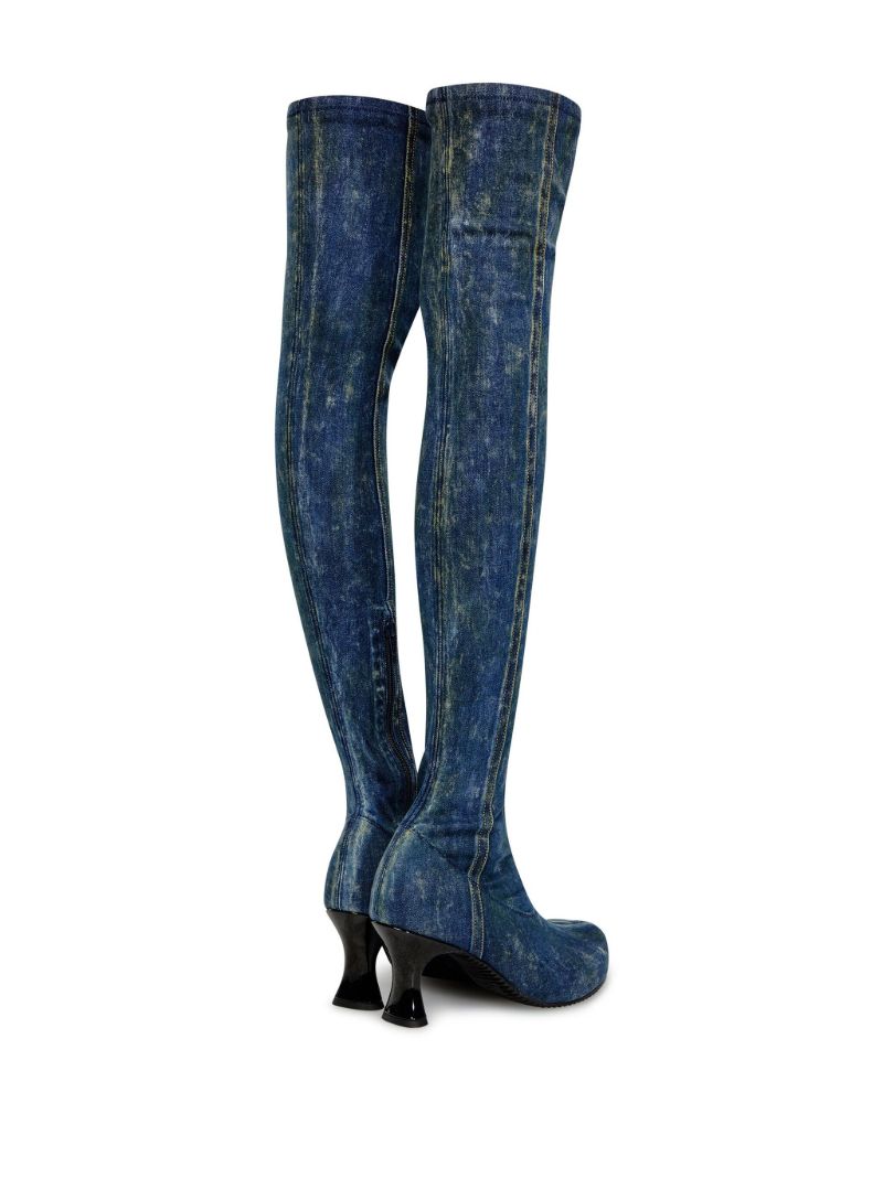 Blue D-woodstock 80 Denim Boots