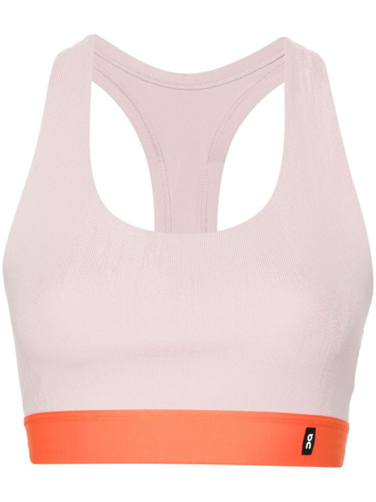 Pink Pace Colour-block Sports Bra
