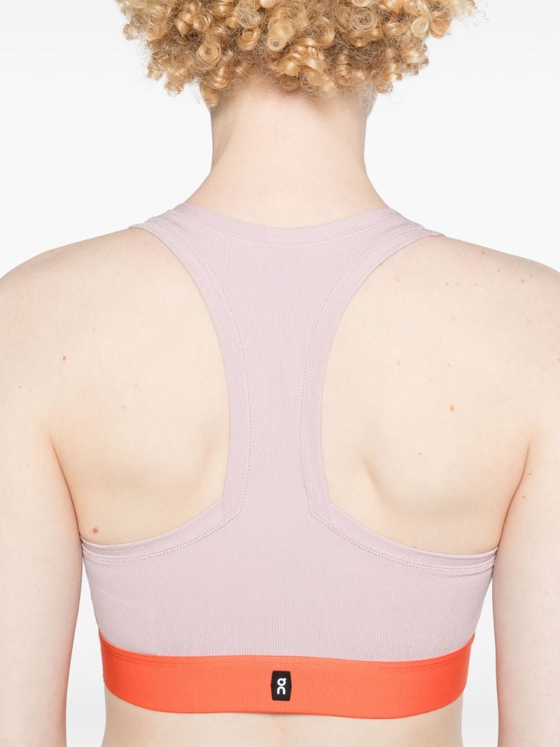 Pink Pace Colour-block Sports Bra