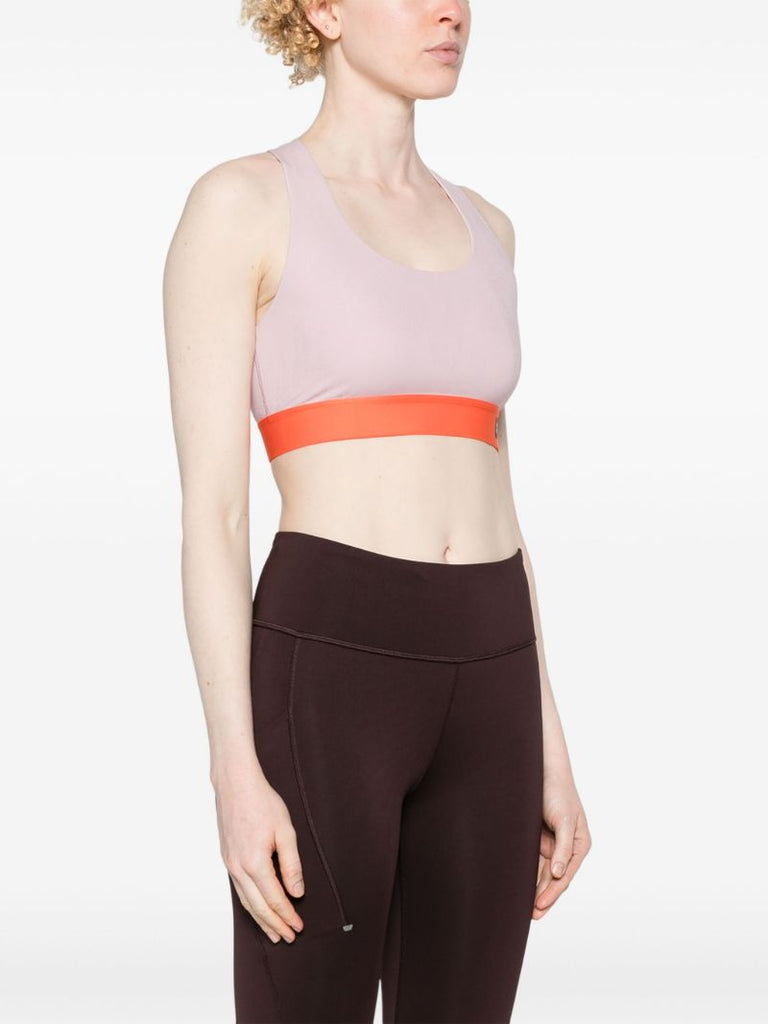 Pink Pace Colour-block Sports Bra