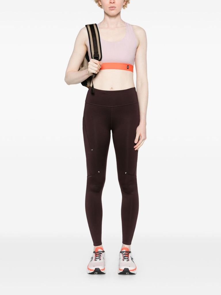 Pink Pace Colour-block Sports Bra