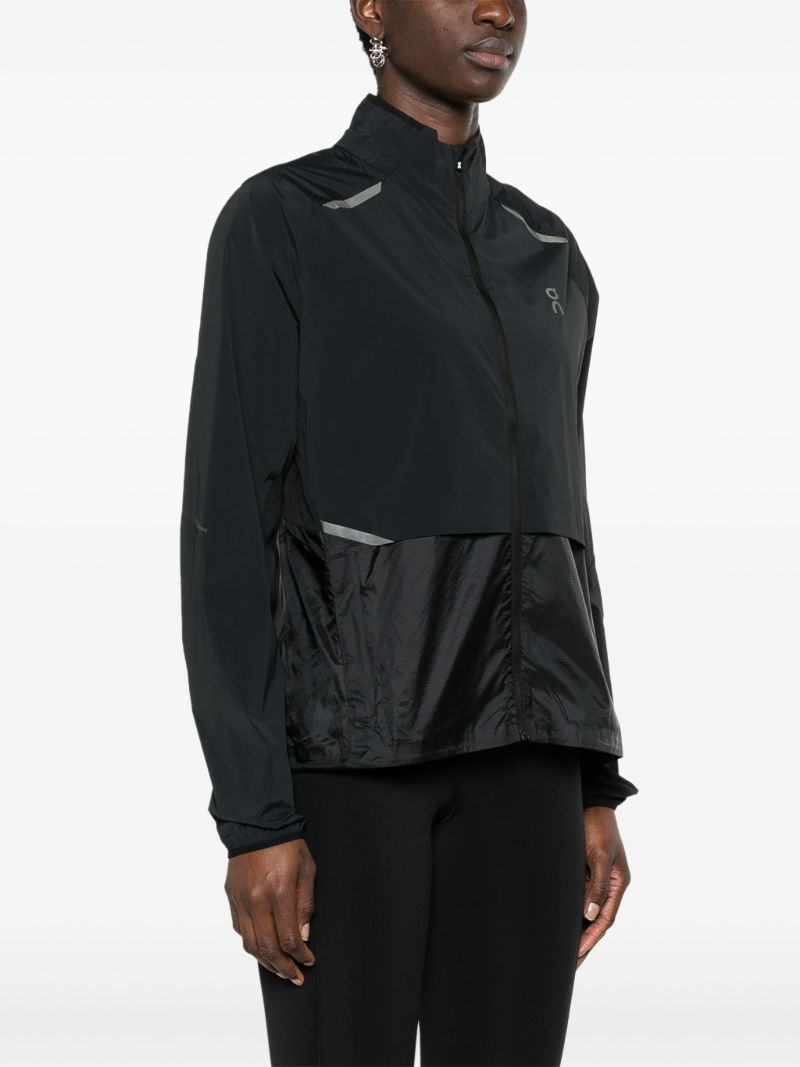 Black Weather Lightweight Running Jacket