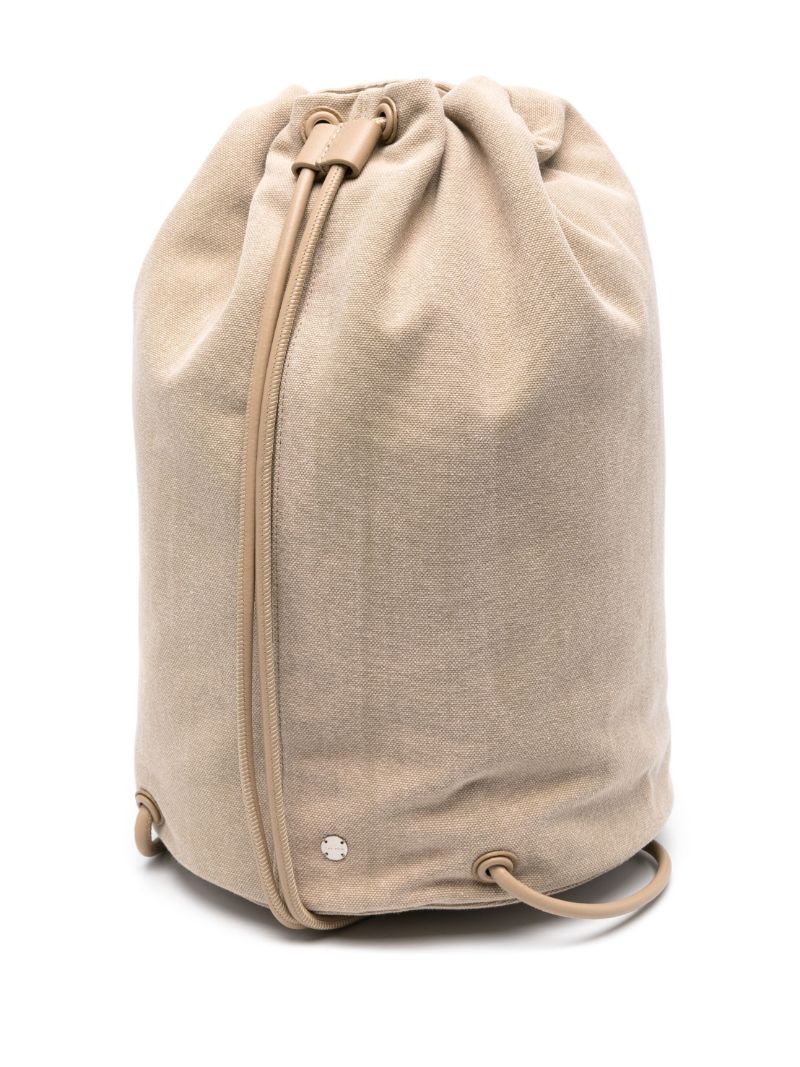Neutral Sporty Canvas Backpack