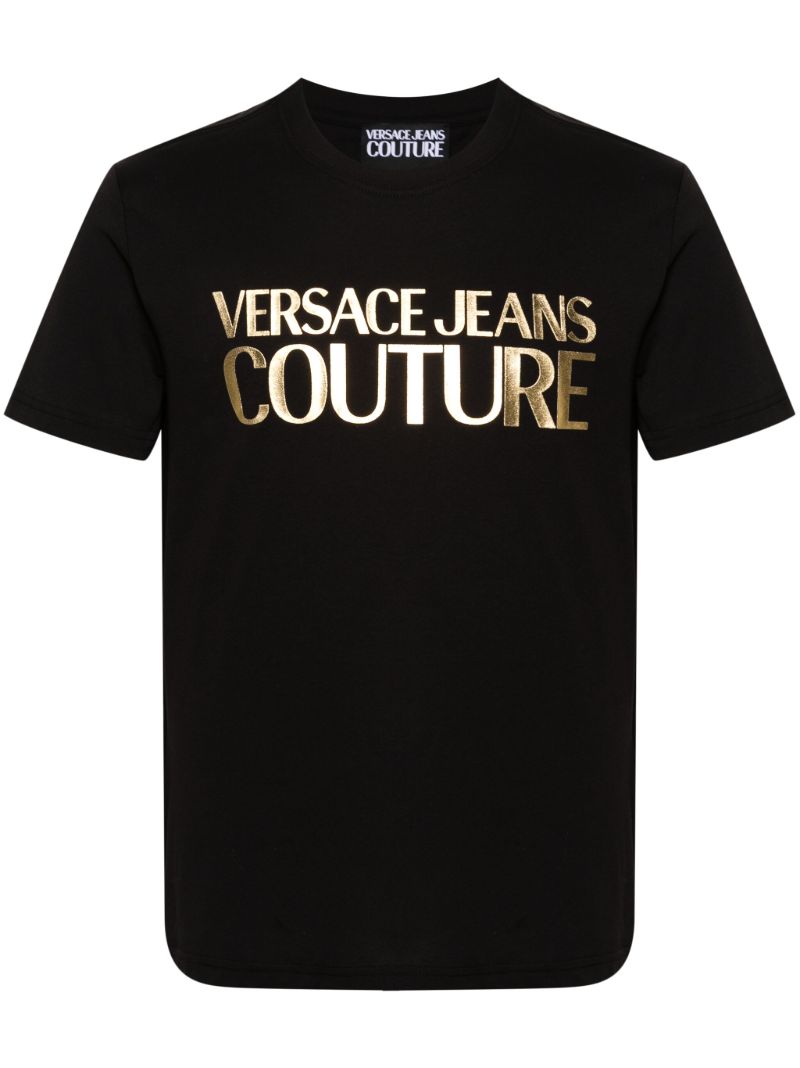 Black Logo-print Cotton T-shirt