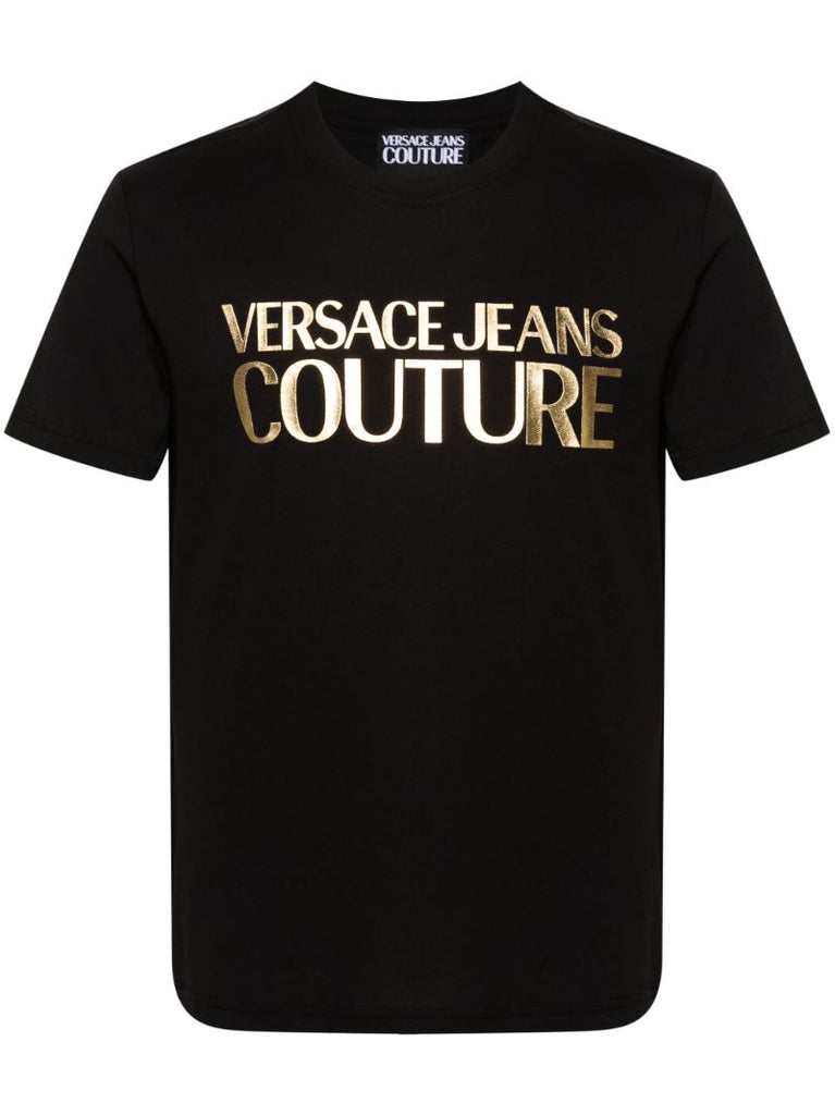 Black Logo-print Cotton T-shirt